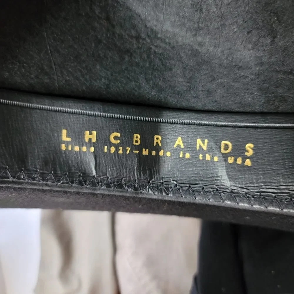 LHC brands vintage black felt rancher style western hat - Picture 5 of 10
